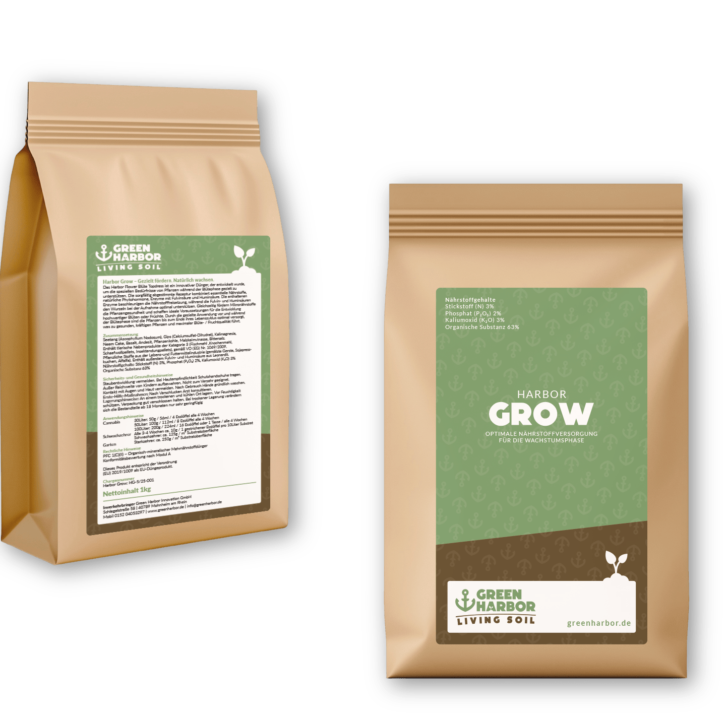 Harbor Grow 1kg – Organischer Topdress-Dünger für kraftvolles Pflanzenwachstum